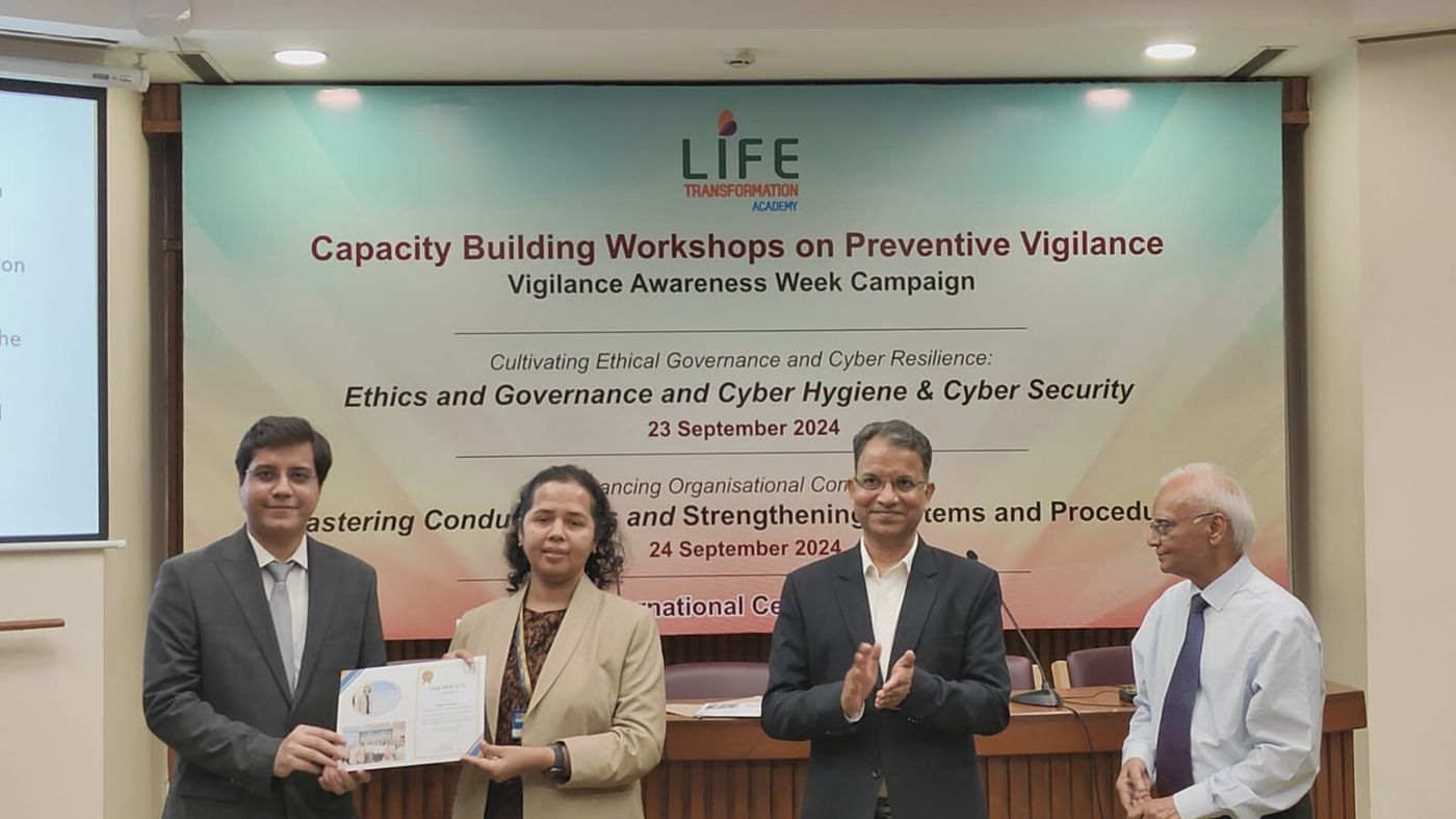 Vigilance Awareness Week capacity building — IIC, September 2024