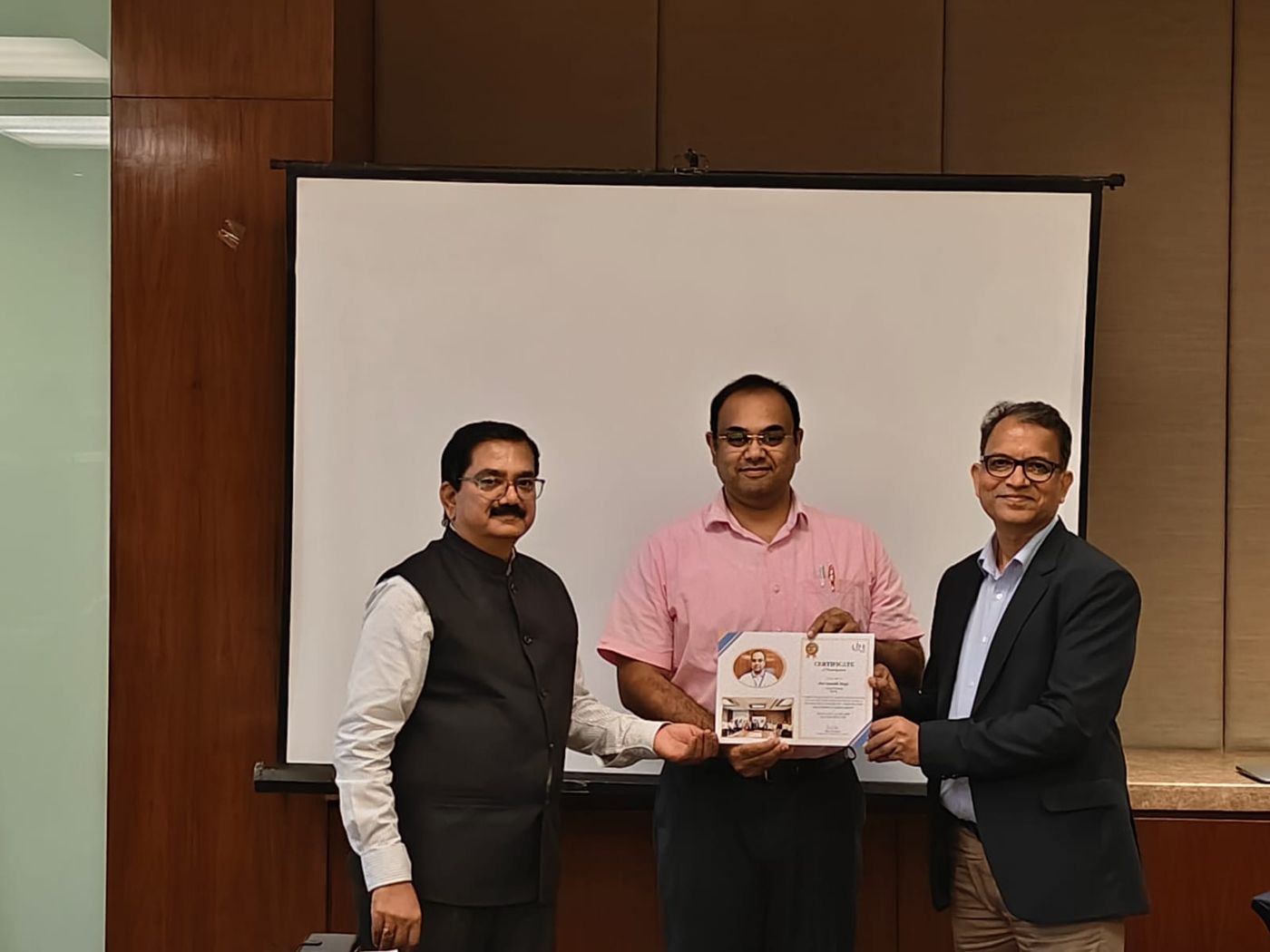 Certificate presentation