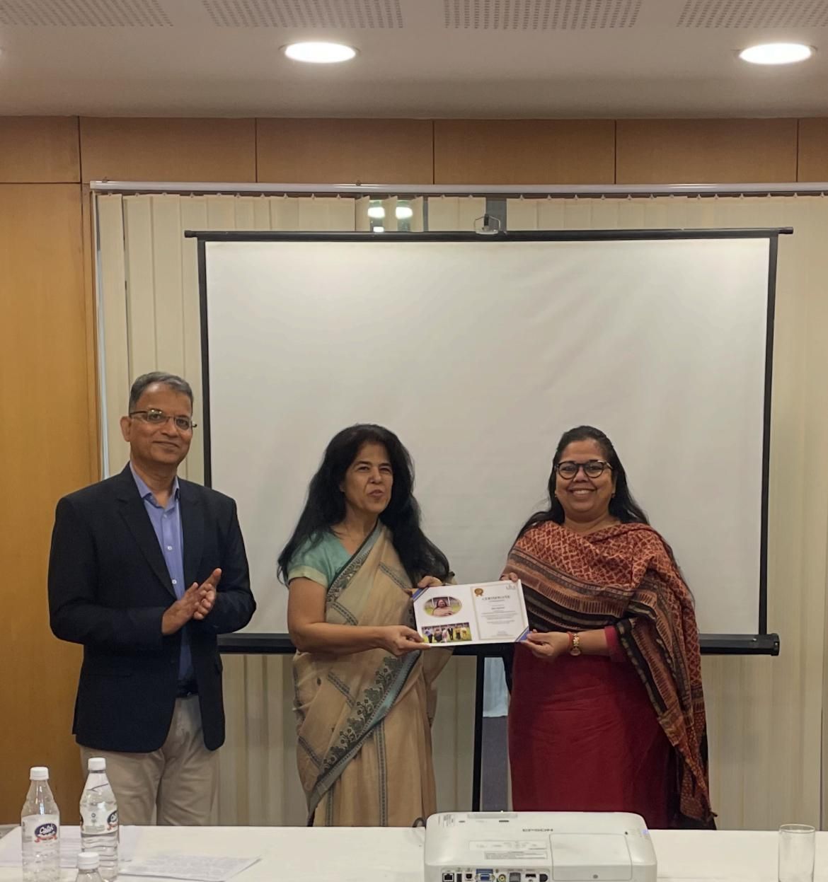 Certificate presentation