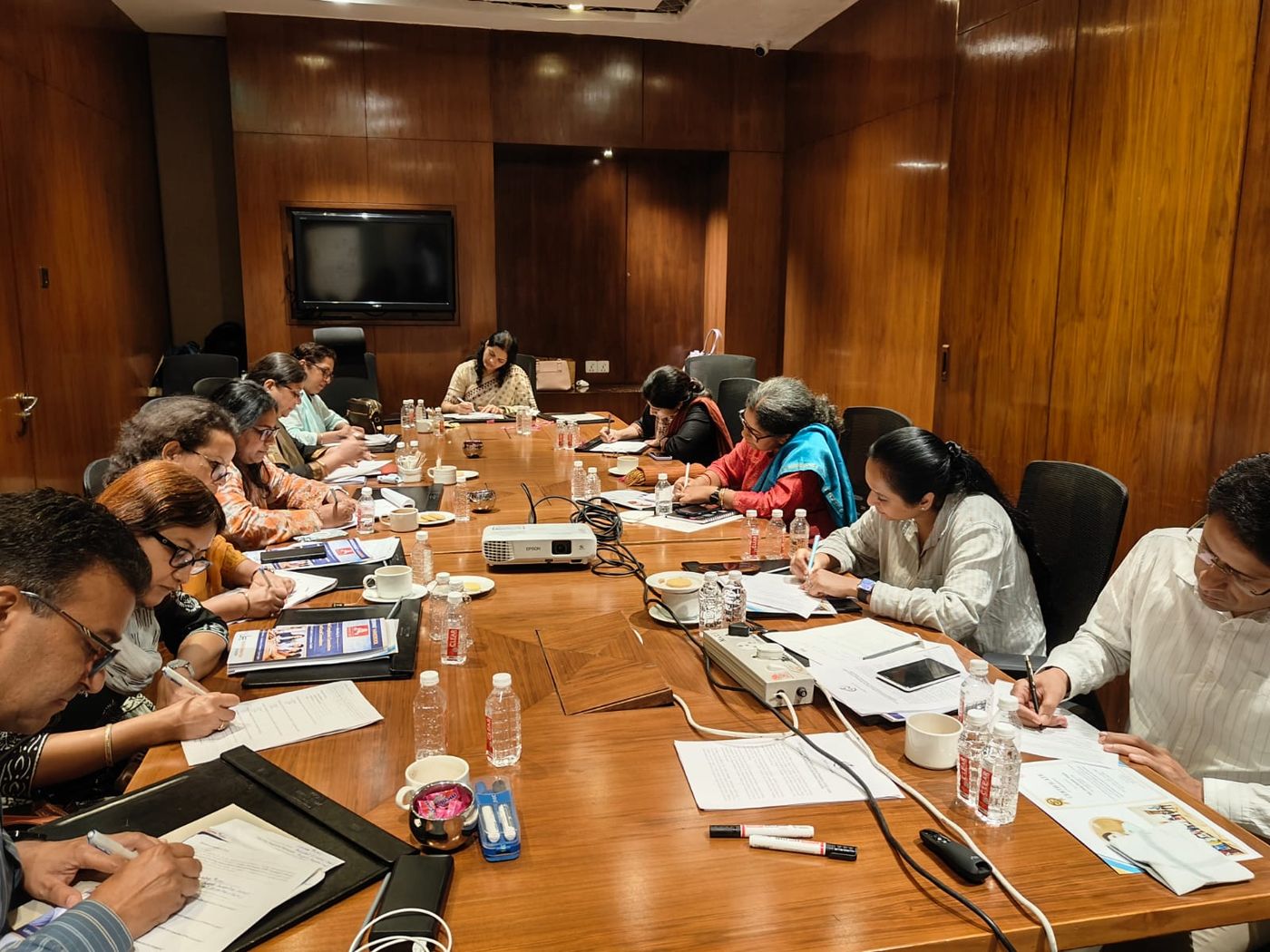 Participants at work — in-house programme